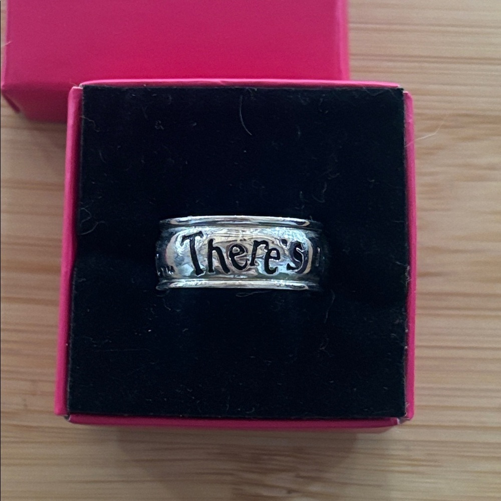 Sterling Silver 925 The Wizard of Oz “There’s No Place Like Home” Band Ring - Picture 2 of 14